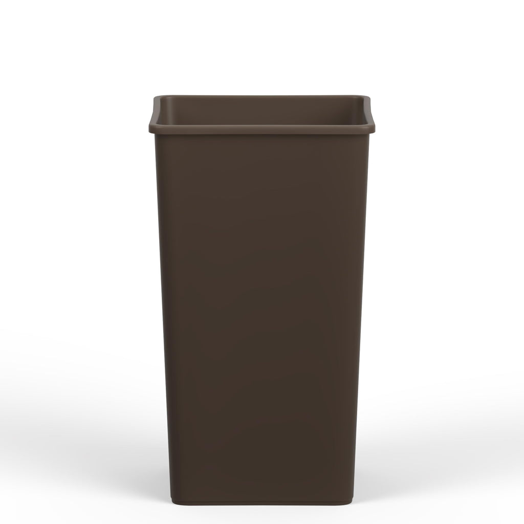 50 Gallon Brown Square Commercial Trash