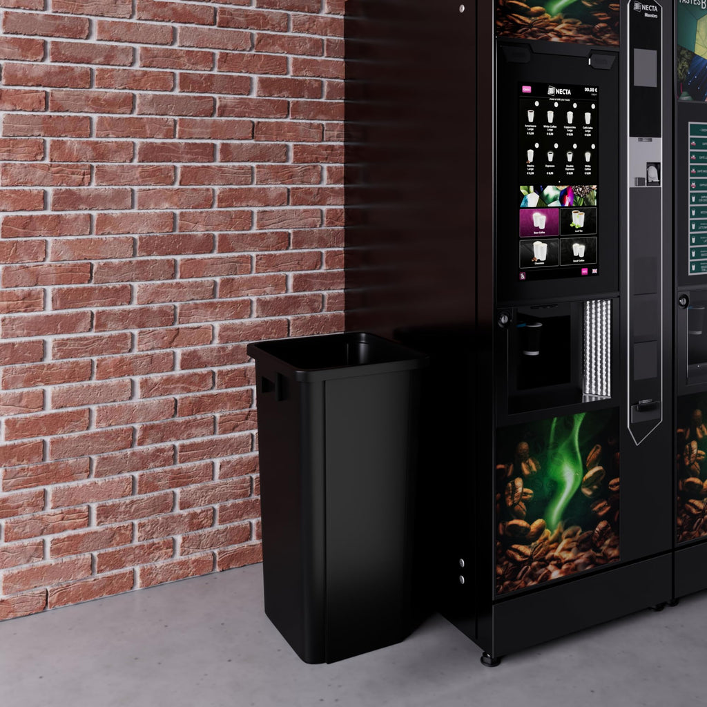 23 Gallon Black Square Commercial Trash