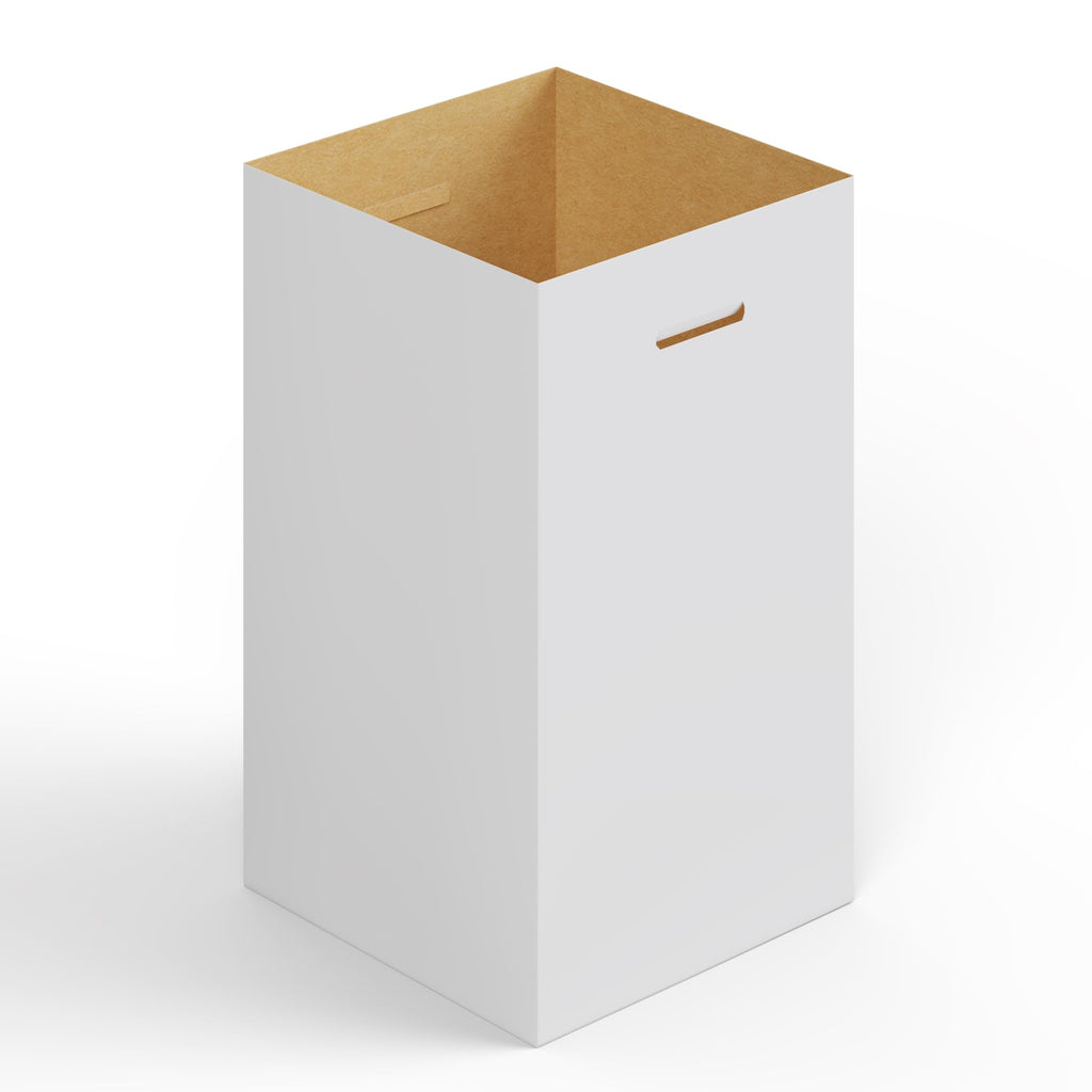 10 Pack Corrugated Cardboard Trash & Recycling Containers