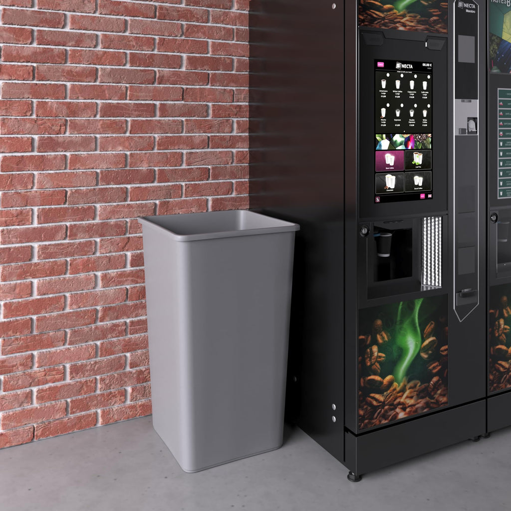 50 Gallon Gray Square Commercial Trash